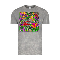 Cloud Rock mardi gras crawfish leopard  seamless pattern Vintage Tee - FaDigitalArtStudio