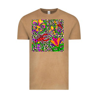 Vintage Camel mardi gras crawfish leopard  seamless pattern Vintage Tee - FaDigitalArtStudio