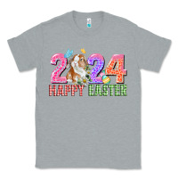 Heather Grey 2024 happy easter Classic Tee - CowGirlArtShop