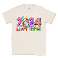 Natural 2024 happy easter Classic Tee - CowGirlArtShop
