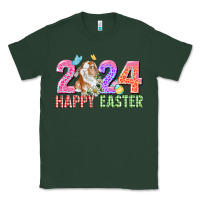 Sports Green 2024 happy easter Classic Tee - CowGirlArtShop