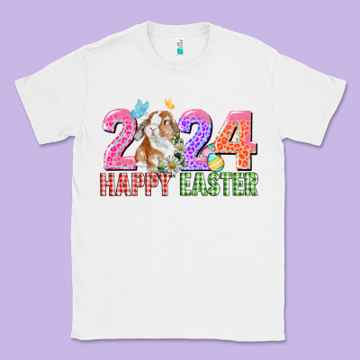 2024 Happy Easter Classic Tee Designed By Cowgirlartshop