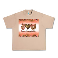 Burro peace love yorkie Urban Heavy Tee - Jasminsmagicworld