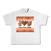 Lunar Rock peace love yorkie Urban Heavy Tee - Jasminsmagicworld