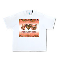 White peace love yorkie Urban Heavy Tee - Jasminsmagicworld