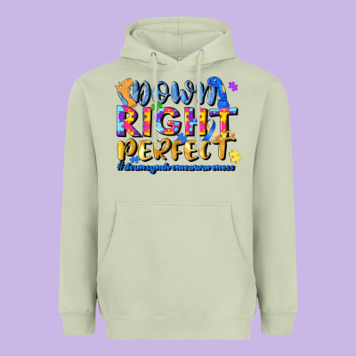 Down Right Perfect Heavyweight Hoodie Designed By Jahusdesignshop