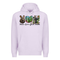 Lilac Peace Love Giant Panda Premium Hoodie - LillyAllenDesigns