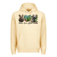Pina Colada Peace Love Giant Panda Premium Hoodie - LillyAllenDesigns