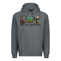 Rock Peace Love Giant Panda Premium Hoodie - LillyAllenDesigns