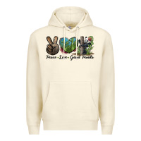 Sandshell Peace Love Giant Panda Premium Hoodie - LillyAllenDesigns