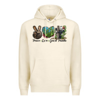 Tofu Peace Love Giant Panda Premium Hoodie - LillyAllenDesigns