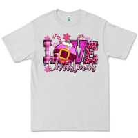 Dove Grey love christmas pink Premium Tee - CowGirlArtShop