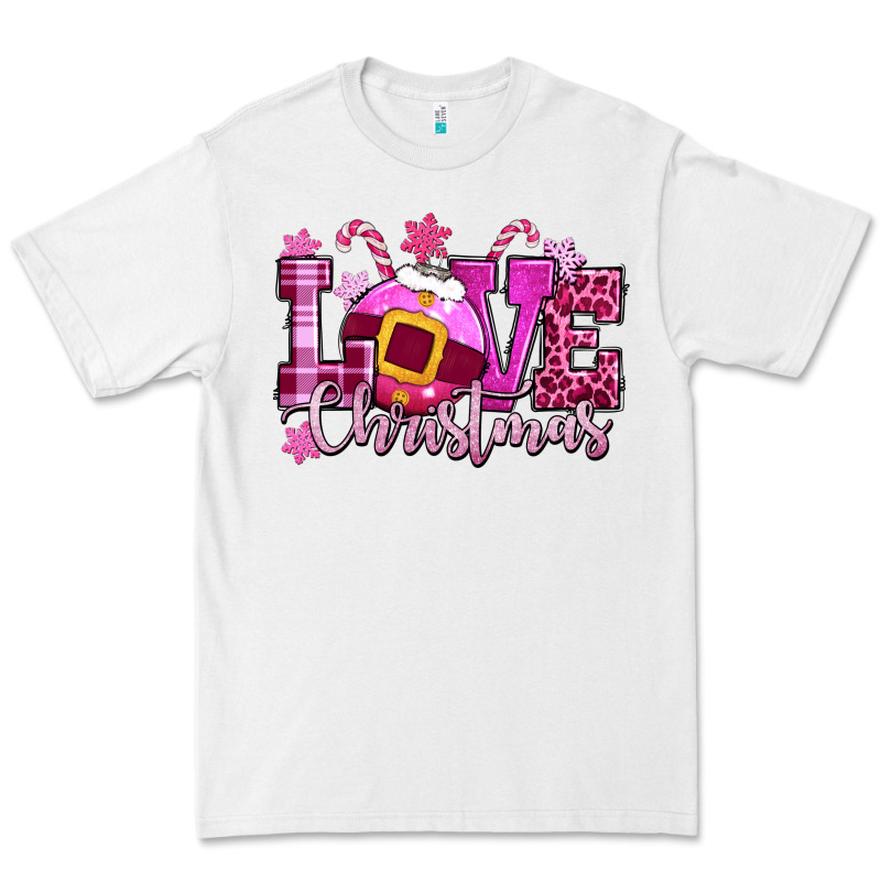Love Christmas Pink Premium Tee by CowGirlArtShop | Teevron