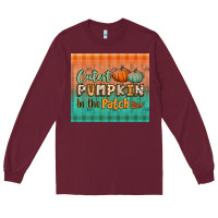 Burgundy cutest pumpkin in the patch tumbler Long Sleeve Tee - BundleAndBundleShop