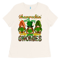 Bone Shamrockin' with my gnomies St. Patricks day Ladies Tee - HowdyJamesFarm