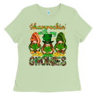 Matcha Shamrockin' with my gnomies St. Patricks day Ladies Tee - HowdyJamesFarm