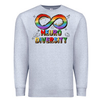 Heather Grey neurodiversity Premium Sweatshirt - JahusDesignShop