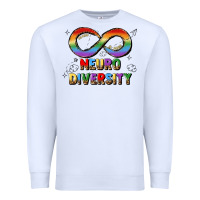 White neurodiversity Premium Sweatshirt - JahusDesignShop