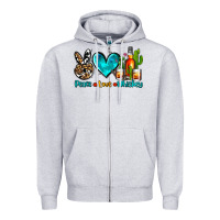 Heather Grey peace love whiskey Zipper Hoodie - AdoDesignShop