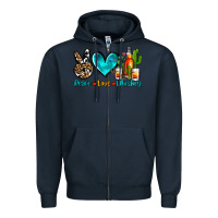 Navy peace love whiskey Zipper Hoodie - AdoDesignShop