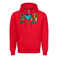Red peace love whiskey Zipper Hoodie - AdoDesignShop