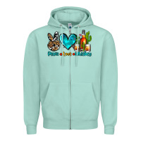 Peace Love Whiskey Zipper Hoodie | Teevron