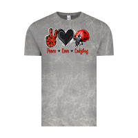 Cloud Rock Peace Love Ladybug Vintage Tee - Jasminsmagicworld