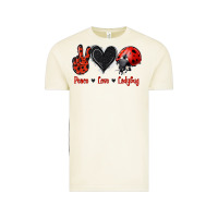 Vintage Arctic Peace Love Ladybug Vintage Tee - Jasminsmagicworld