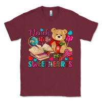 Burgundy I teach sweethearts Valentine's Day Classic Tee - HowdyJamesFarm