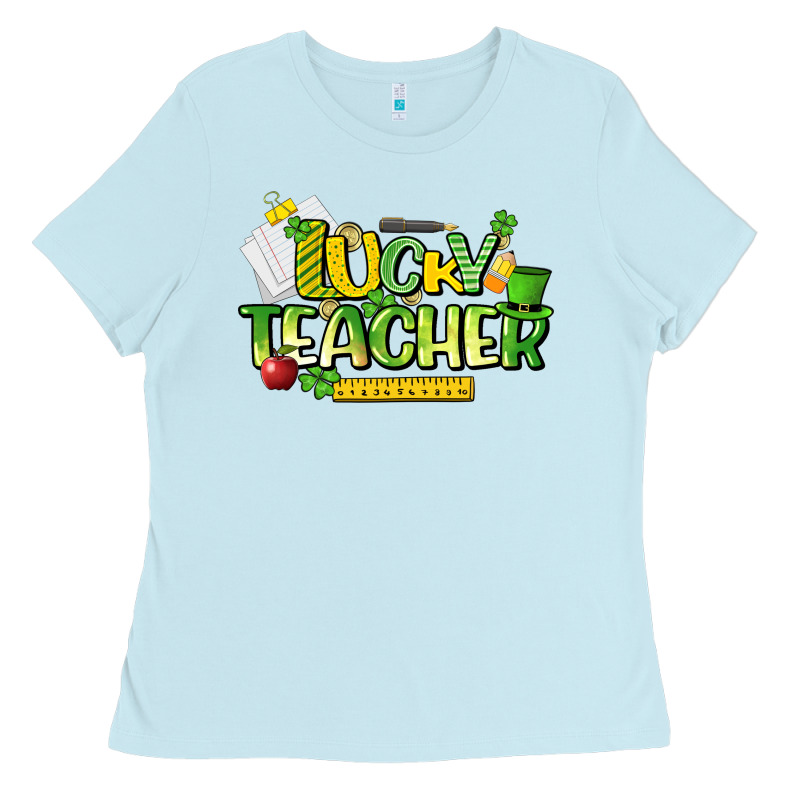 Lucky Teacher St. Patrick's Day Ladies Tee by HowdyJamesFarm | Teevron