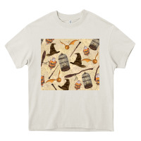 Cream wizard items Heavy Core Tee - TumblerDesignByShophia