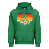 Emerald mountainbike downhill retro vintage gift   mountain bike Urban Hoodie - DesigneFamous