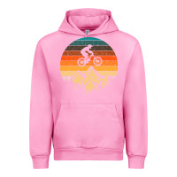 Fuchsia Pink mountainbike downhill retro vintage gift   mountain bike Urban Hoodie - DesigneFamous