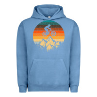 Pigment Pebble Blue mountainbike downhill retro vintage gift   mountain bike Urban Hoodie - DesigneFamous