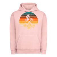 Pigment Salmon mountainbike downhill retro vintage gift   mountain bike Urban Hoodie - DesigneFamous