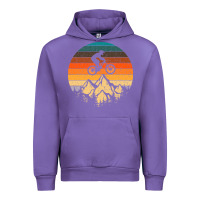 Tulip mountainbike downhill retro vintage gift   mountain bike Urban Hoodie - DesigneFamous