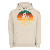 Pigment French Oak mountainbike downhill retro vintage gift   mountain bike Urban Hoodie - DesigneFamous