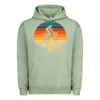 Pigment Oil Green mountainbike downhill retro vintage gift   mountain bike Urban Hoodie - DesigneFamous