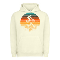 Pigment Pistachio mountainbike downhill retro vintage gift   mountain bike Urban Hoodie - DesigneFamous