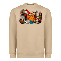 Mushroom joy with basketball and santa's hat Heavyweight Sweatshirt - AdoDesignShop