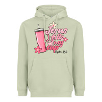 Matcha jesus fills my cup Heavyweight Hoodie - JahusDesignShop
