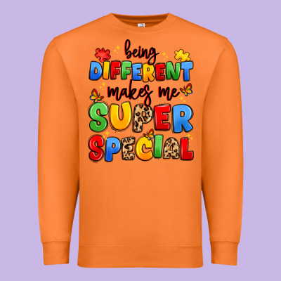 Being Different Makes Me Super Special Premium Sweatshirt Designed By Jahusdesignshop