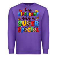 Purple being different makes me super special Premium Sweatshirt - JahusDesignShop
