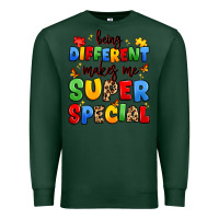 Sports Green being different makes me super special Premium Sweatshirt - JahusDesignShop