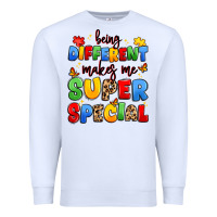 White being different makes me super special Premium Sweatshirt - JahusDesignShop