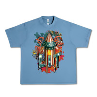 Pebble Blue Let's get lit Urban Heavy Tee - FaDigitalArtStudio