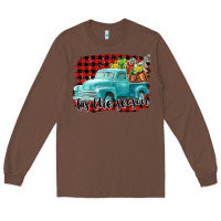 Chestnut Tis The Season Christmas Truck Long Sleeve Tee - FaDigitalArtStudio