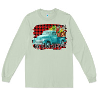 Matcha Tis The Season Christmas Truck Long Sleeve Tee - FaDigitalArtStudio