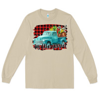 Mushroom Tis The Season Christmas Truck Long Sleeve Tee - FaDigitalArtStudio