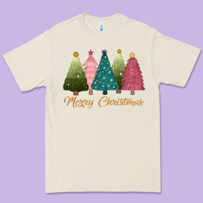 Merry Christmas Trees Premium Tee Designed By Cowgirlartshop